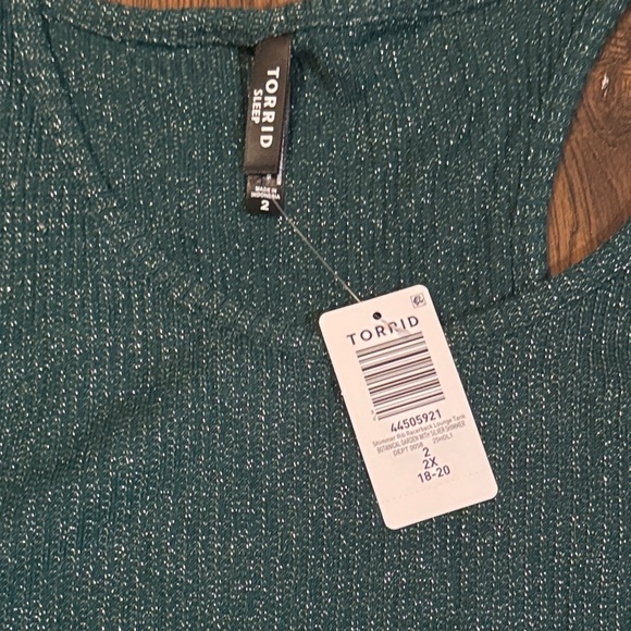 Torrid Teal Tank Top - Picture 2 of 2